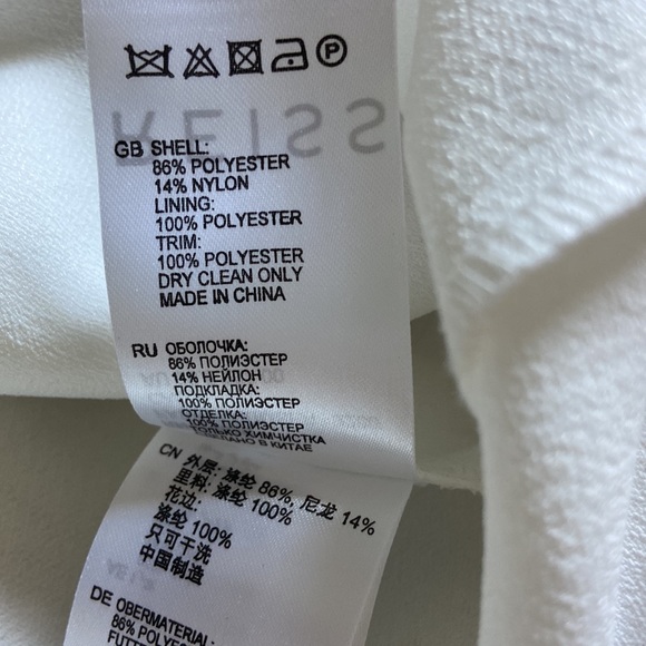 Reiss White Calla Overlay Dress size 2 - Picture 7 of 7